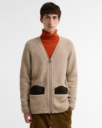 Barbour x Norbit Boucle Cardigan - Oatmeal