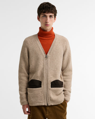 Barbour x Norbit Boucle Cardigan - Oatmeal