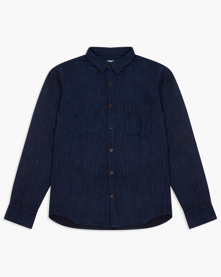 Momotaro Jeans Jacquard Shirt - Indigo