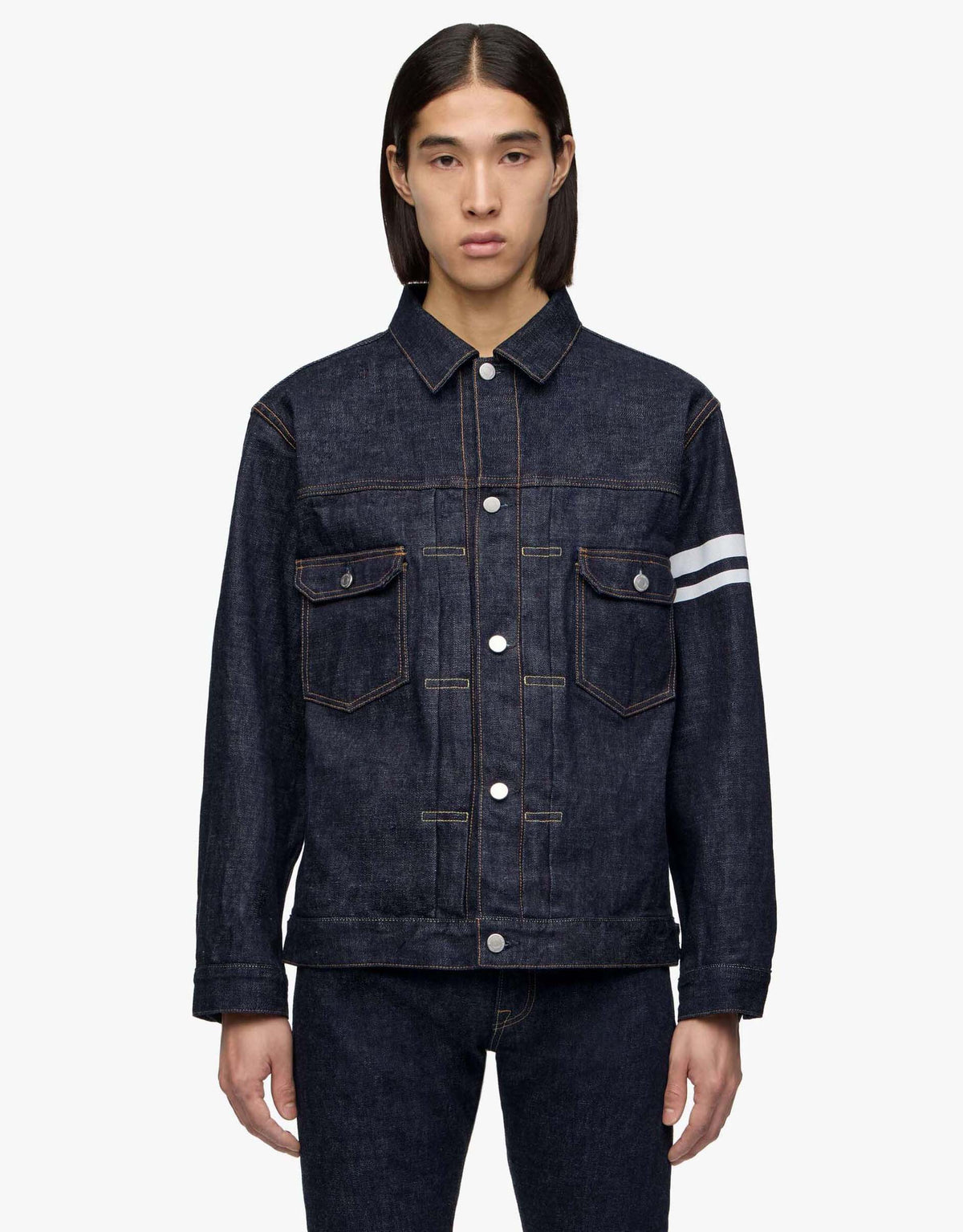MOMOTARO JEANS #002 Standard 15.7oz Classic Denim Jacket - Indigo | MOMOTARO JEANS Jackets & Coats | Jeanstore