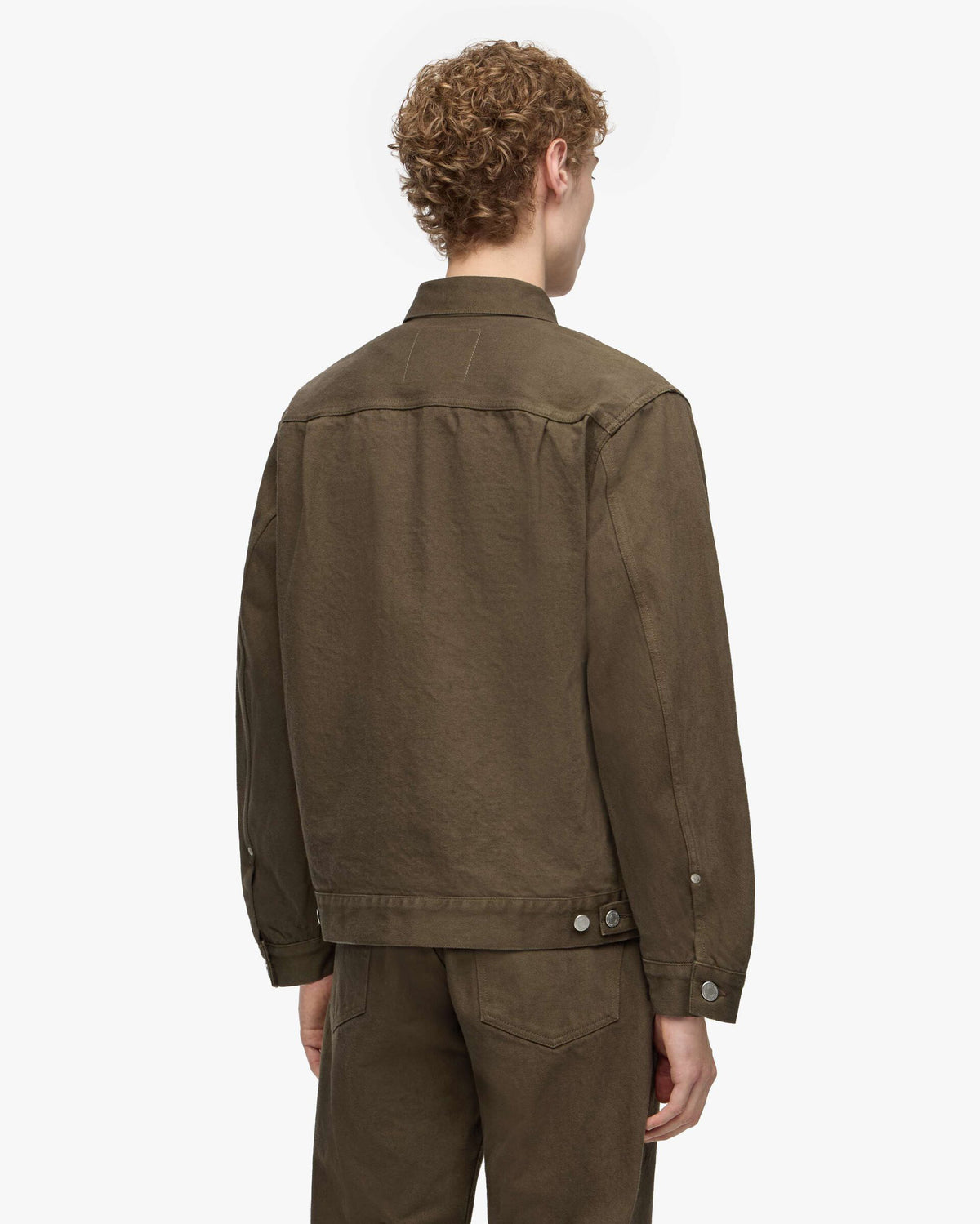 MOMOTARO JEANS MMGJ6004 #002 Moss-Dyed Selvedge Denim Jacket - Khaki