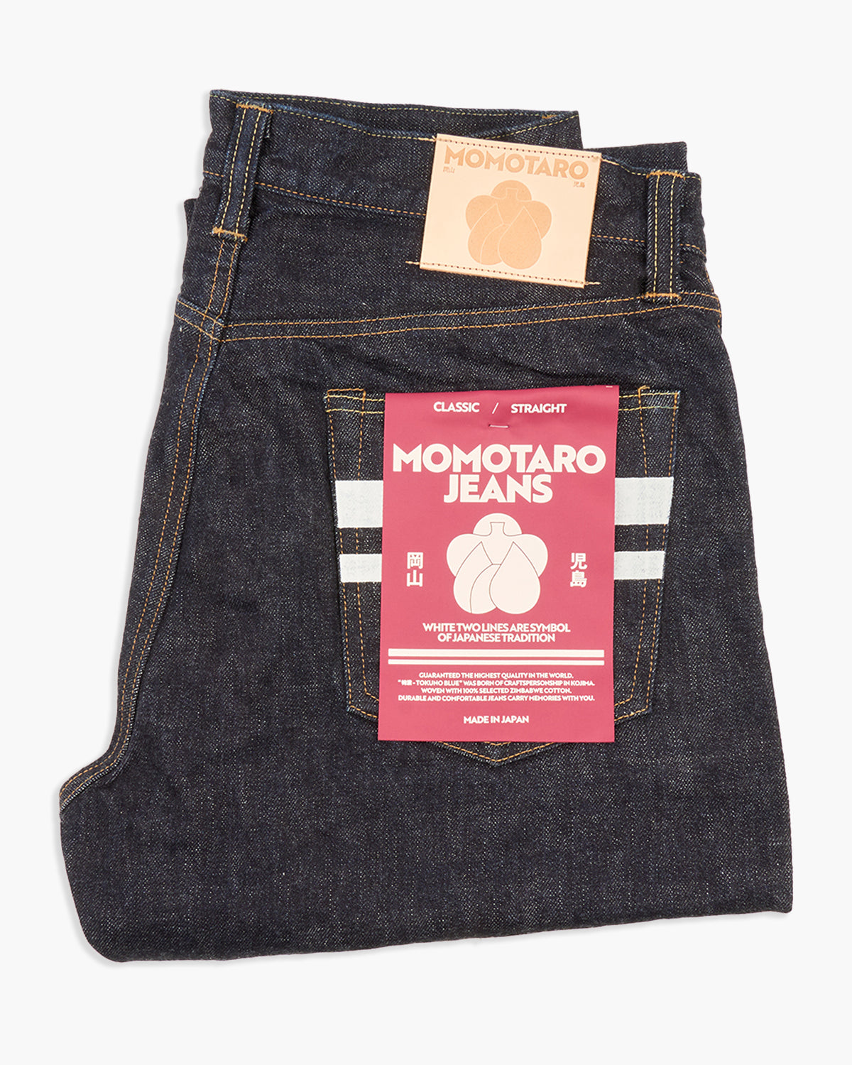 MOMOTARO JEANS #100 Classic Straight Fit Mens Jeans - 15.7oz Zimbabwe Cotton Selvedge Denim / Button | MOMOTARO JEANS Jeans | JEANSTORE