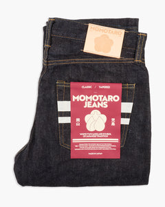 Momotaro Jeans #200 Classic Tapered Fit Mens Jeans - 15.7oz Zimbabwe Cotton Selvedge Denim / Button