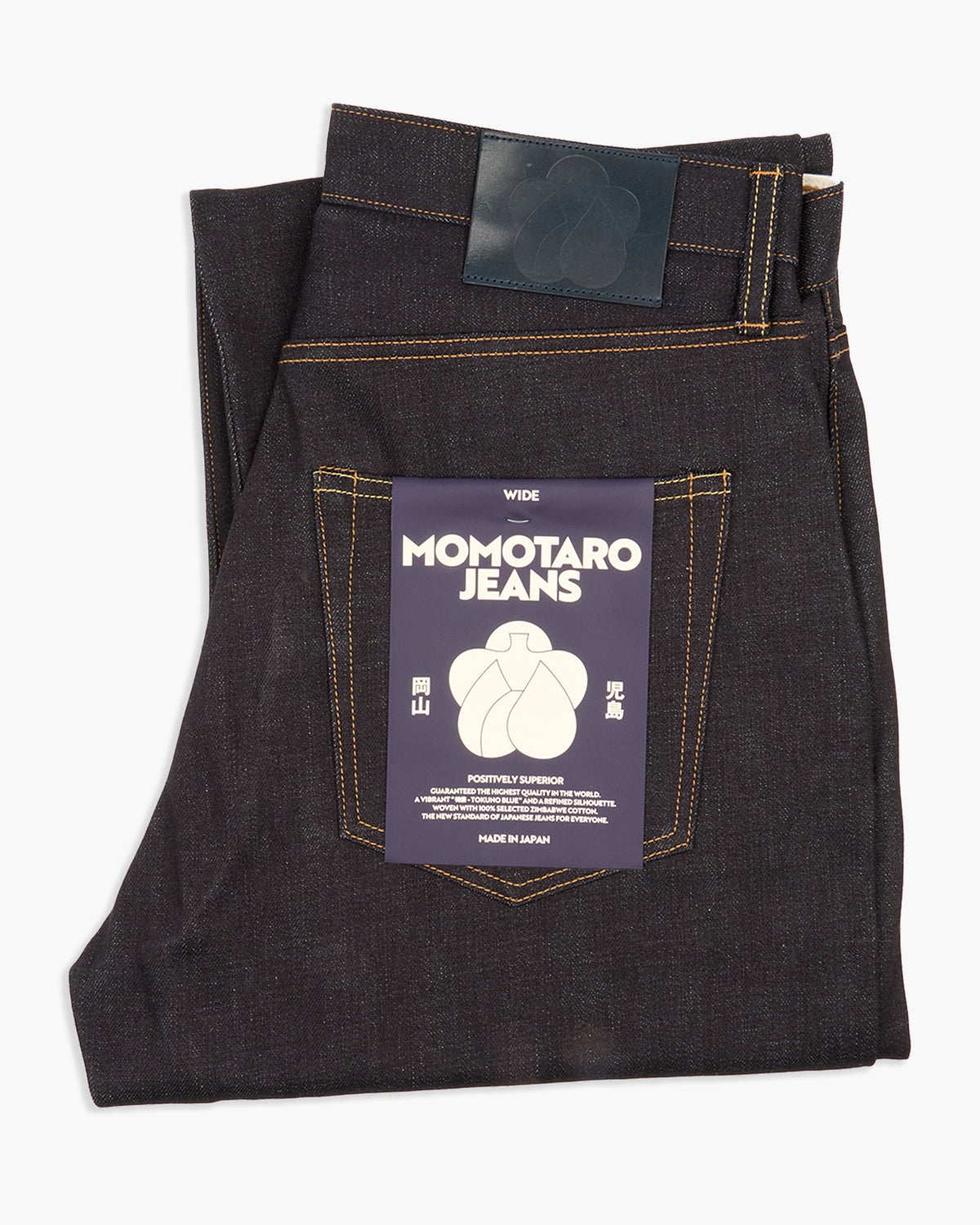 Momotaro Jeans #400 Standard Wide Fit Mens Jeans - 14.7oz Zimbabwe Cotton Selvedge Denim / Button | Momotaro Jeans Jeans | JEANSTORE