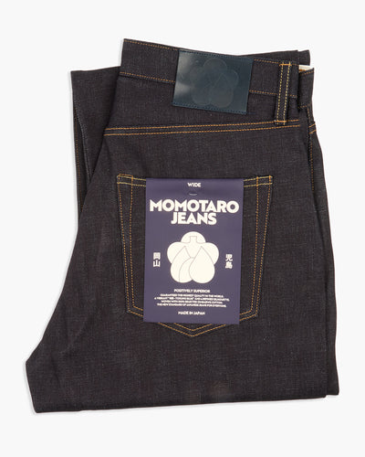 Momotaro Jeans #400 Standard Wide Fit Mens Jeans - 14.7oz Zimbabwe Cotton Selvedge Denim / Button | Momotaro Jeans Jeans | JEANSTORE