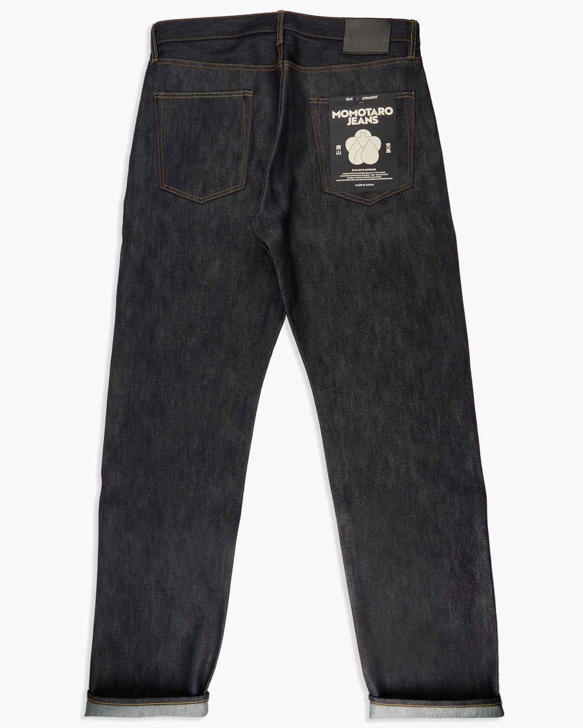 MOMOTARO JEANS #100 Cotton Silk Straight Fit Mens Jeans - 15oz Zimbabwe Cotton & Silk Selvedge Denim / Zipper