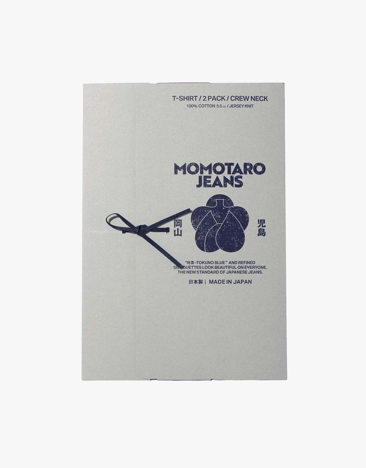 MOMOTARO JEANS 2 Pack Round Body Tees - Black / White