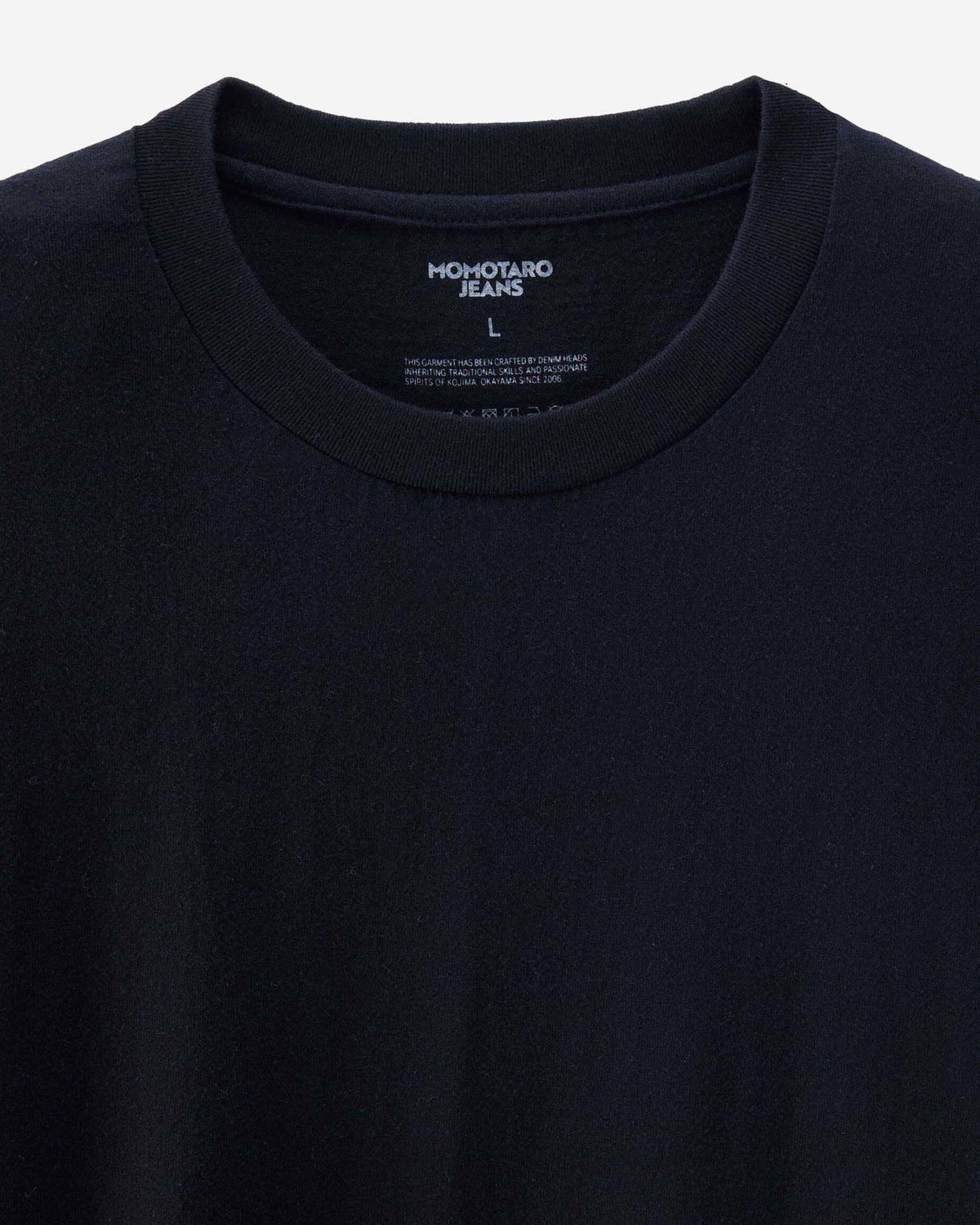 MOMOTARO JEANS 2 Pack Round Body Tees - Black / White