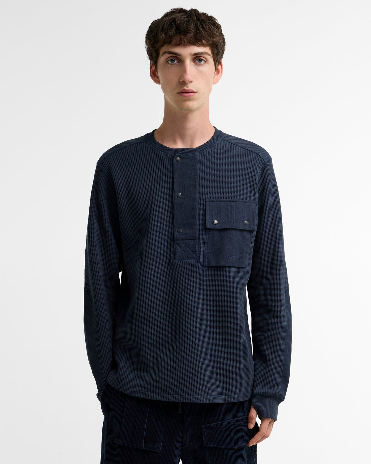 Barbour x Norbit Waffle Shirt - Navy