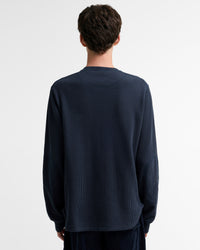 Barbour x Norbit Waffle Shirt - Navy