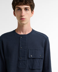 Barbour x Norbit Waffle Shirt - Navy