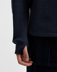 Barbour x Norbit Waffle Shirt - Navy