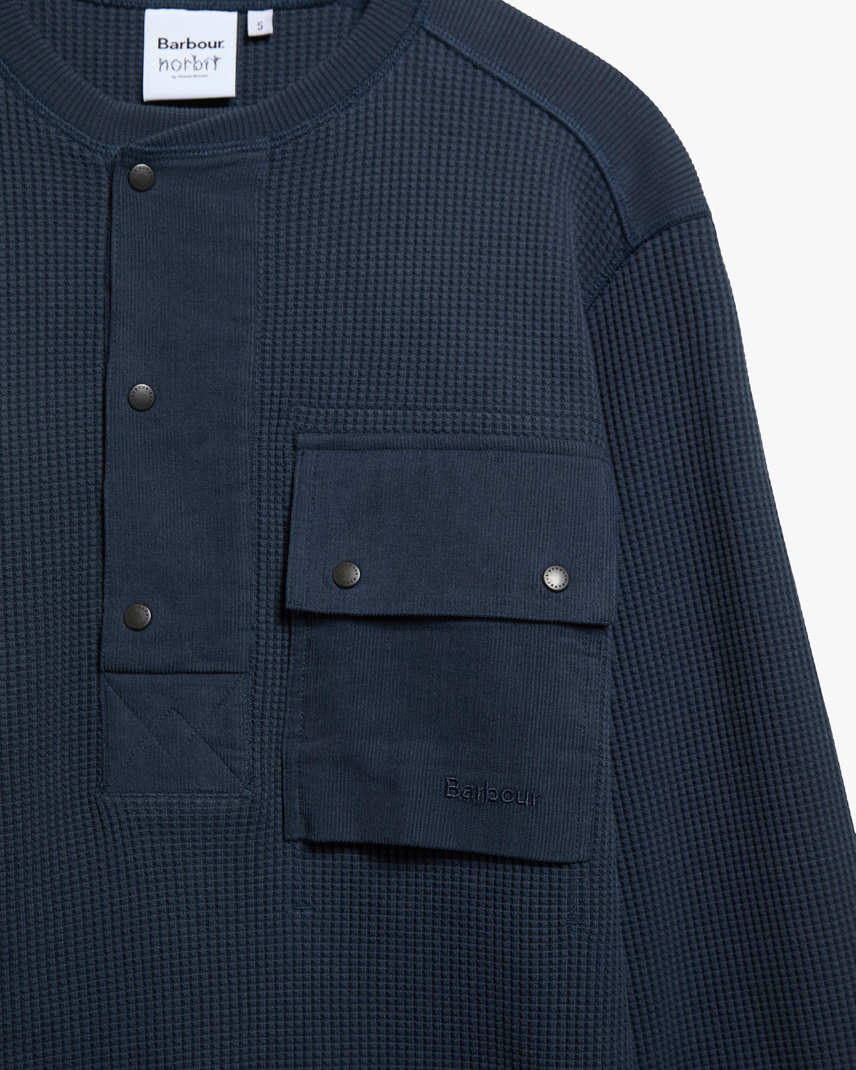 Barbour x Norbit Waffle Shirt - Navy