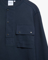 Barbour x Norbit Waffle Shirt - Navy