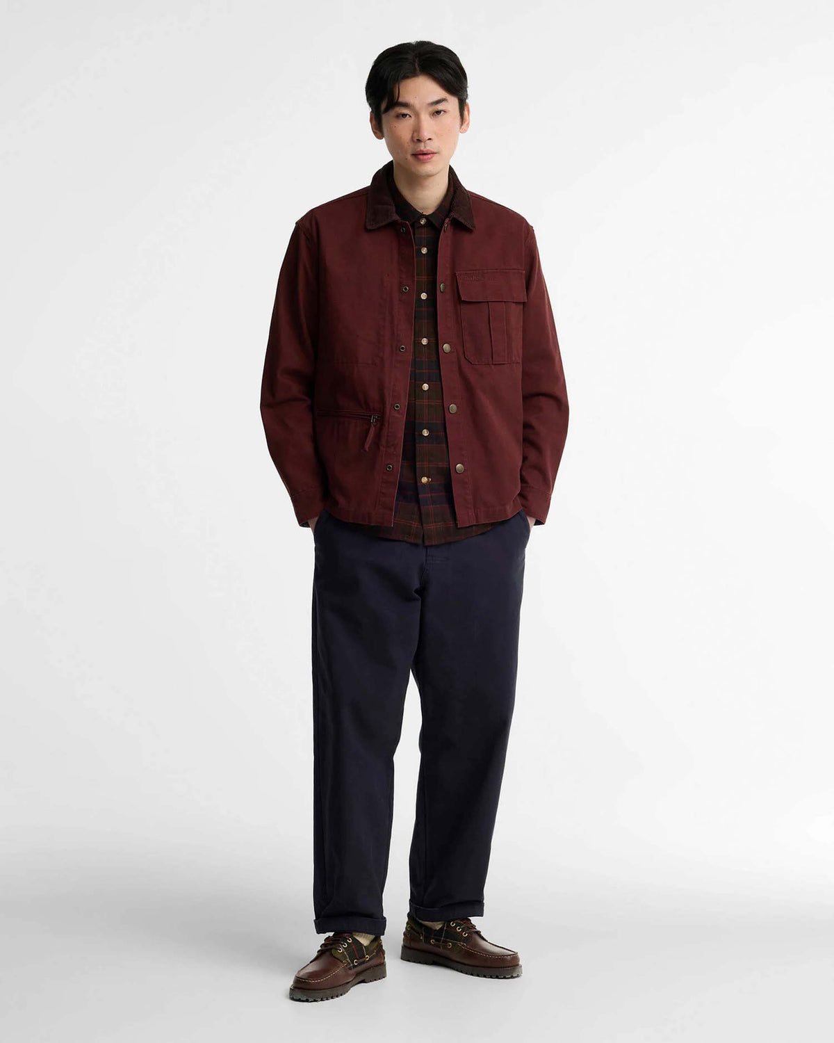 Barbour Heritage Ursula Oversized Overshirt - Chestnut