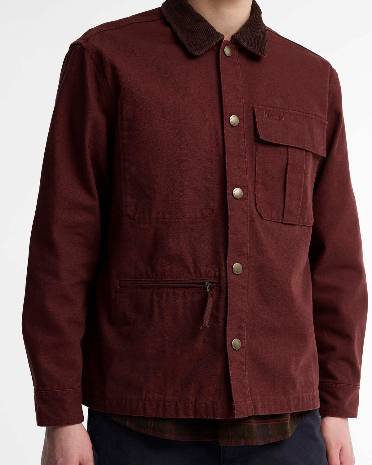 Barbour Heritage Ursula Oversized Overshirt - Chestnut