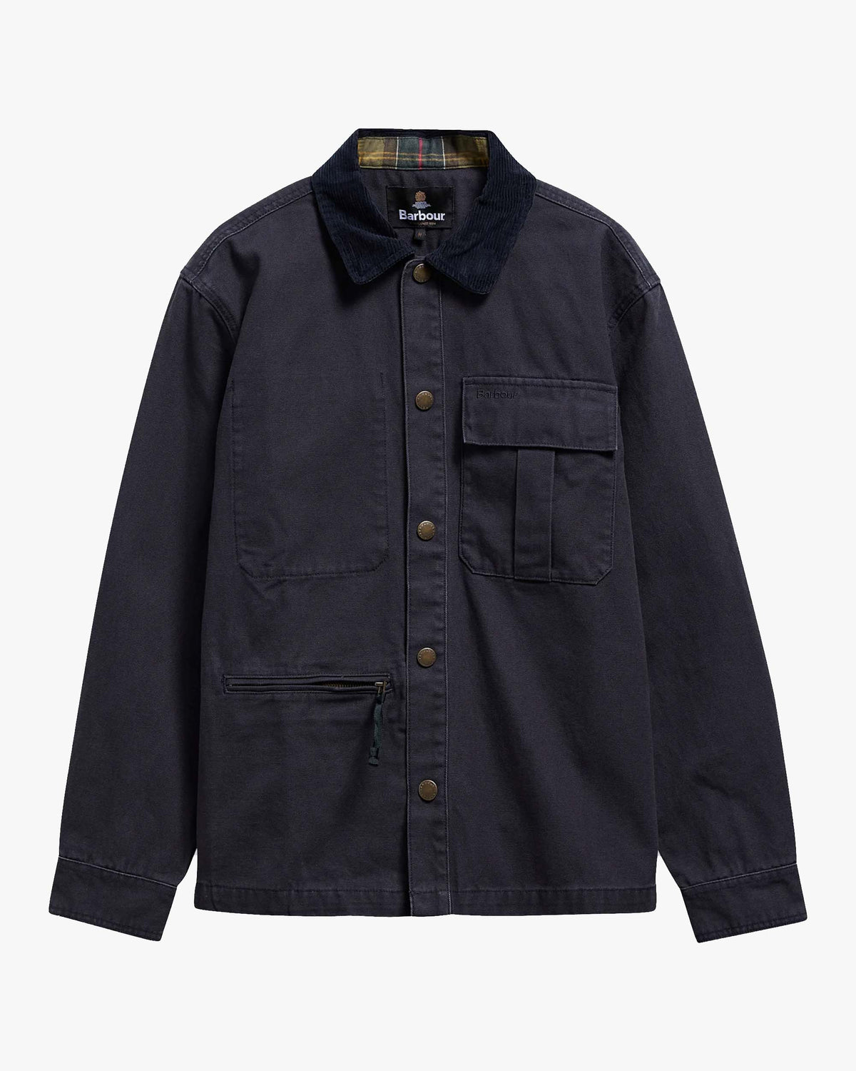 Barbour Heritage Ursula Oversized Overshirt - Dark Navy