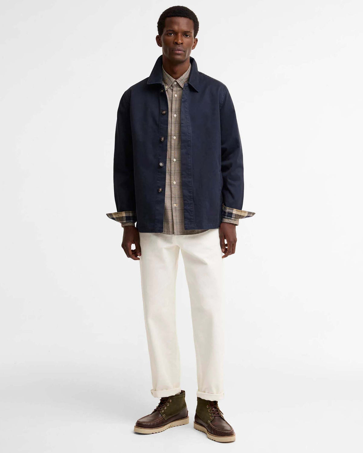 Barbour Heritage Yorklane Twill Overshirt - Dark Navy | Barbour Jackets & Coats | Jeanstore