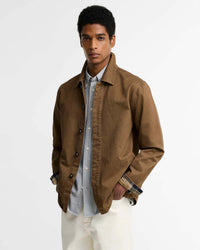 Barbour Heritage Yorklane Twill Overshirt - Dark Sand | Barbour Jackets & Coats | Jeanstore