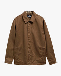 Barbour Heritage Yorklane Twill Overshirt - Dark Sand | Barbour Jackets & Coats | Jeanstore