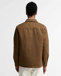Barbour Heritage Yorklane Twill Overshirt - Dark Sand | Barbour Jackets & Coats | Jeanstore