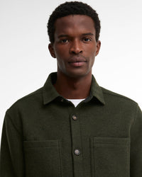 Barbour Heritage Marltown Tailored Wool Blend Overshirt - Sage