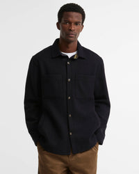Barbour Heritage Marltown Tailored Wool Blend Overshirt - Dark Navy