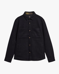 Barbour Heritage Marltown Tailored Wool Blend Overshirt - Dark Navy