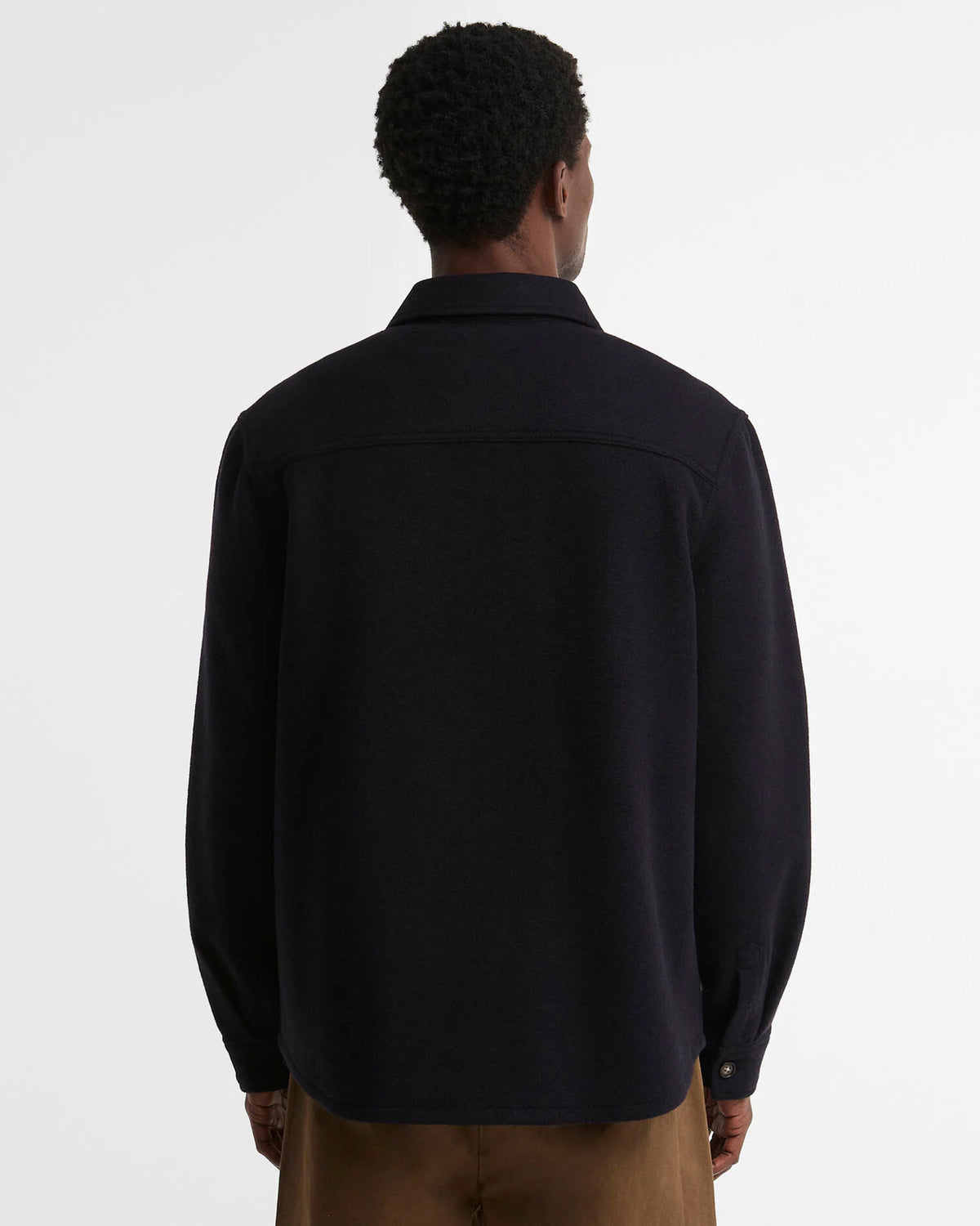 Barbour Heritage Marltown Tailored Wool Blend Overshirt - Dark Navy