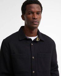 Barbour Heritage Marltown Tailored Wool Blend Overshirt - Dark Navy