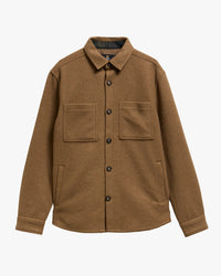Barbour Heritage Marltown Tailored Wool Blend Overshirt - Sandstone