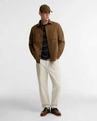 Barbour Heritage Marltown Tailored Wool Blend Overshirt - Sandstone