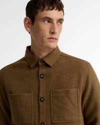 Barbour Heritage Marltown Tailored Wool Blend Overshirt - Sandstone