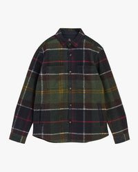 Barbour Heritage Woodlane Brushed Check Overshirt - Shadow Classic Tartan