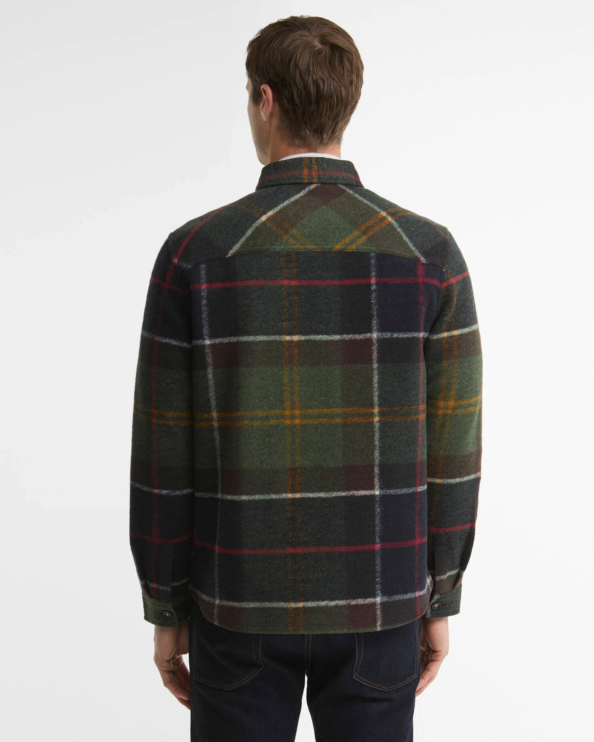 Barbour Heritage Woodlane Brushed Check Overshirt - Shadow Classic Tartan