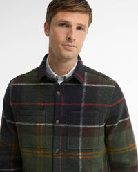 Barbour Heritage Woodlane Brushed Check Overshirt - Shadow Classic Tartan