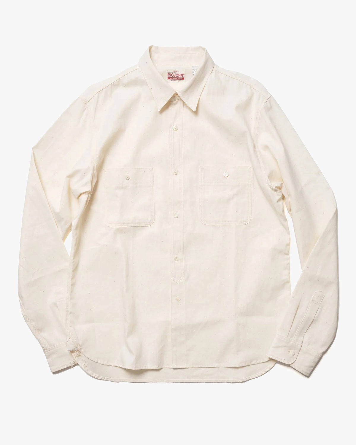 Big John MS003R Chambray Shirt - Natural | Big John Shirts | JEANSTORE