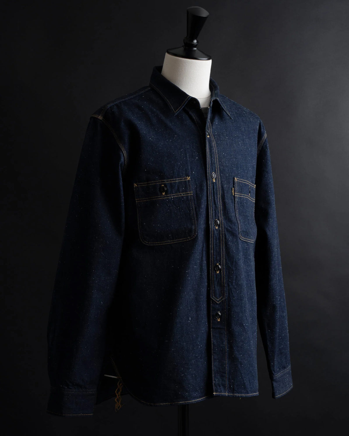 Big John MS005E 10oz Selvedge Denim Work Shirt - Indigo
