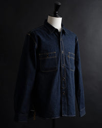 Big John MS005E 10oz Selvedge Denim Work Shirt - Indigo
