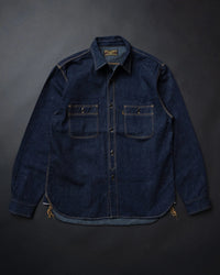 Big John MS005E 10oz Selvedge Denim Work Shirt - Indigo
