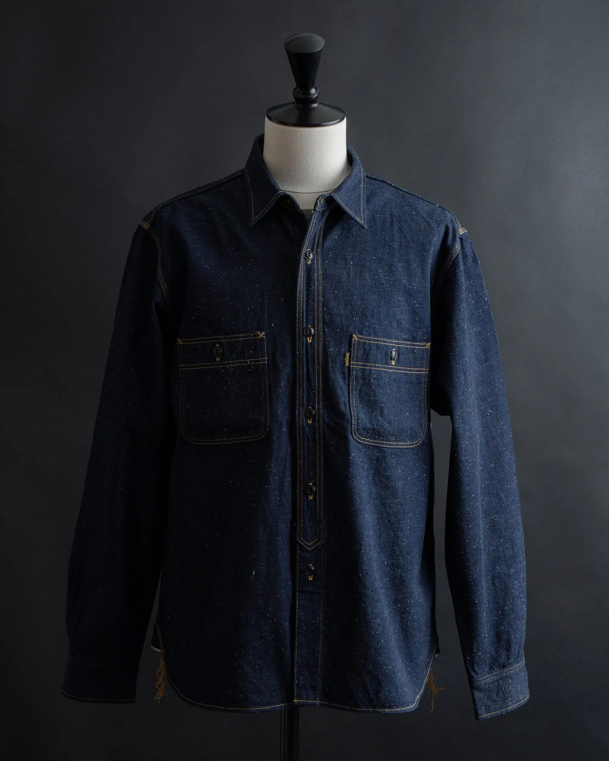 Big John MS005E 10oz Selvedge Denim Work Shirt - Indigo