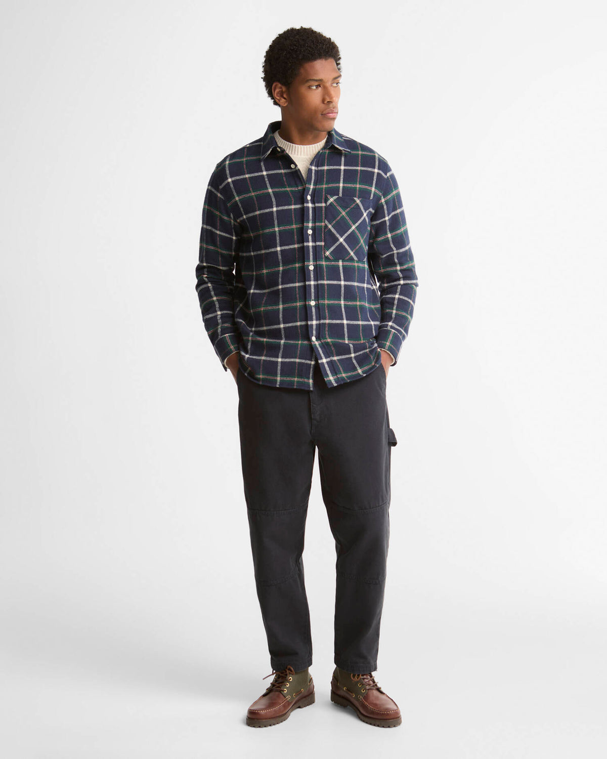Barbour Heritage Hetton Authentic Fit L/S Shirt - Navy
