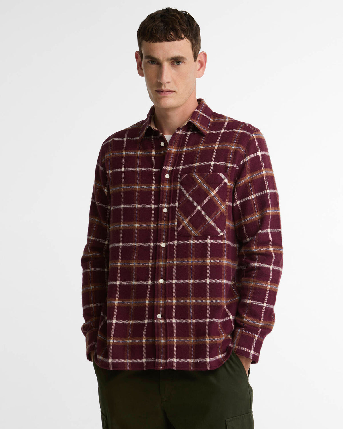 Barbour Heritage Hetton Authentic Fit L/S Shirt - Port