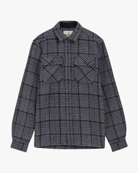 Barbour Heritage Millom Relaxed Houndstooth Shirt - Grey Marl
