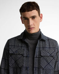 Barbour Heritage Millom Relaxed Houndstooth Shirt - Grey Marl