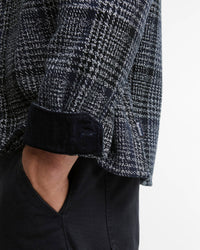 Barbour Heritage Millom Relaxed Houndstooth Shirt - Grey Marl