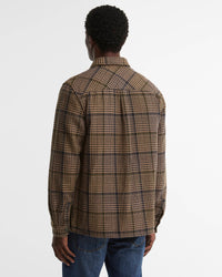 Barbour Heritage Millom Relaxed Houndstooth Shirt - Olive
