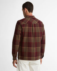 Barbour Heritage Millom Relaxed Houndstooth Shirt - Red