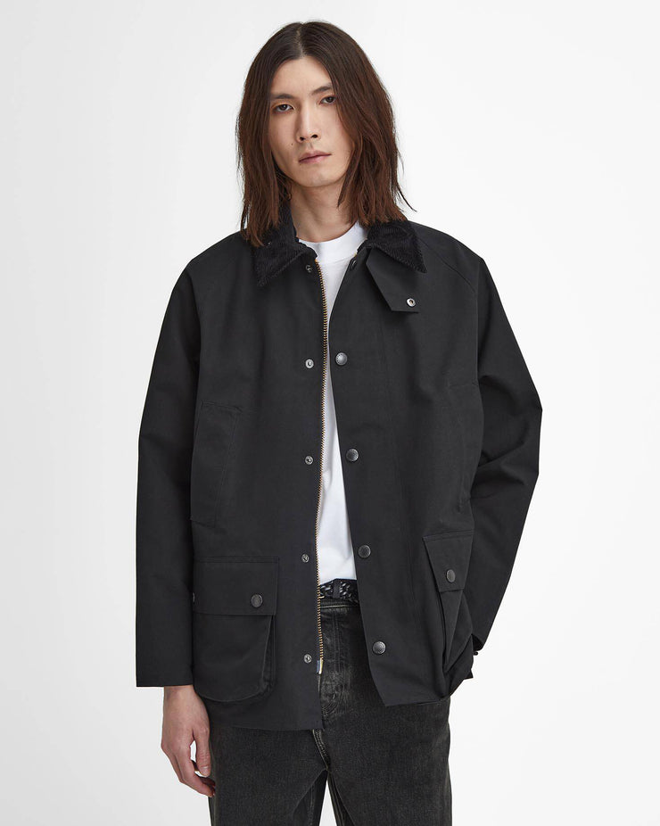 Barbour Heritage Classic Bedale Showerproof Jacket - Black