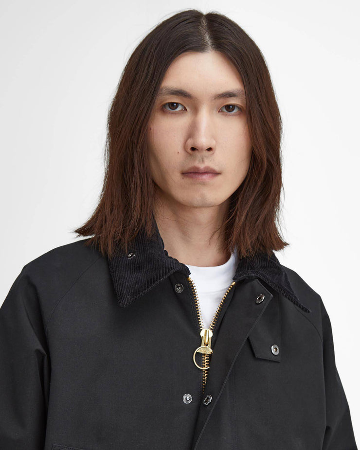 Barbour Heritage Classic Bedale Showerproof Jacket - Black